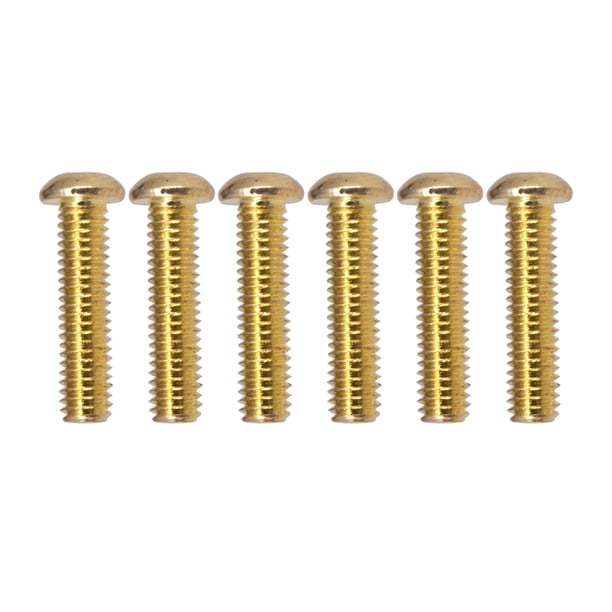 Tornillos para Monturas de Puente de Guitarra de 3,5x15mm, Tornillos Hexagonales , Tornillos de Tuerca de Bloqueo de Fácil Instalación, Reempl Dorado Hugo Tornillos para sillas de montar