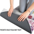 thumbnail image 3 of Pioneer Flower Floral Print Pattern Hot Yoga Mat Towel Non Slip for Hot Yoga - Quick-Drying Yoga Mat Cover with 4 Corner Pockets with Travel Bag - Hot Yoga Towel Non Slip 74"x26", 3 of 6