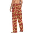thumbnail image 6 of Top-kevin Christmas Gingerbread Man Men's Pajama Pants Super Soft Straight-Fit Lightweight Pajama Bottoms with Pockets Drawstring, 6 of 13
