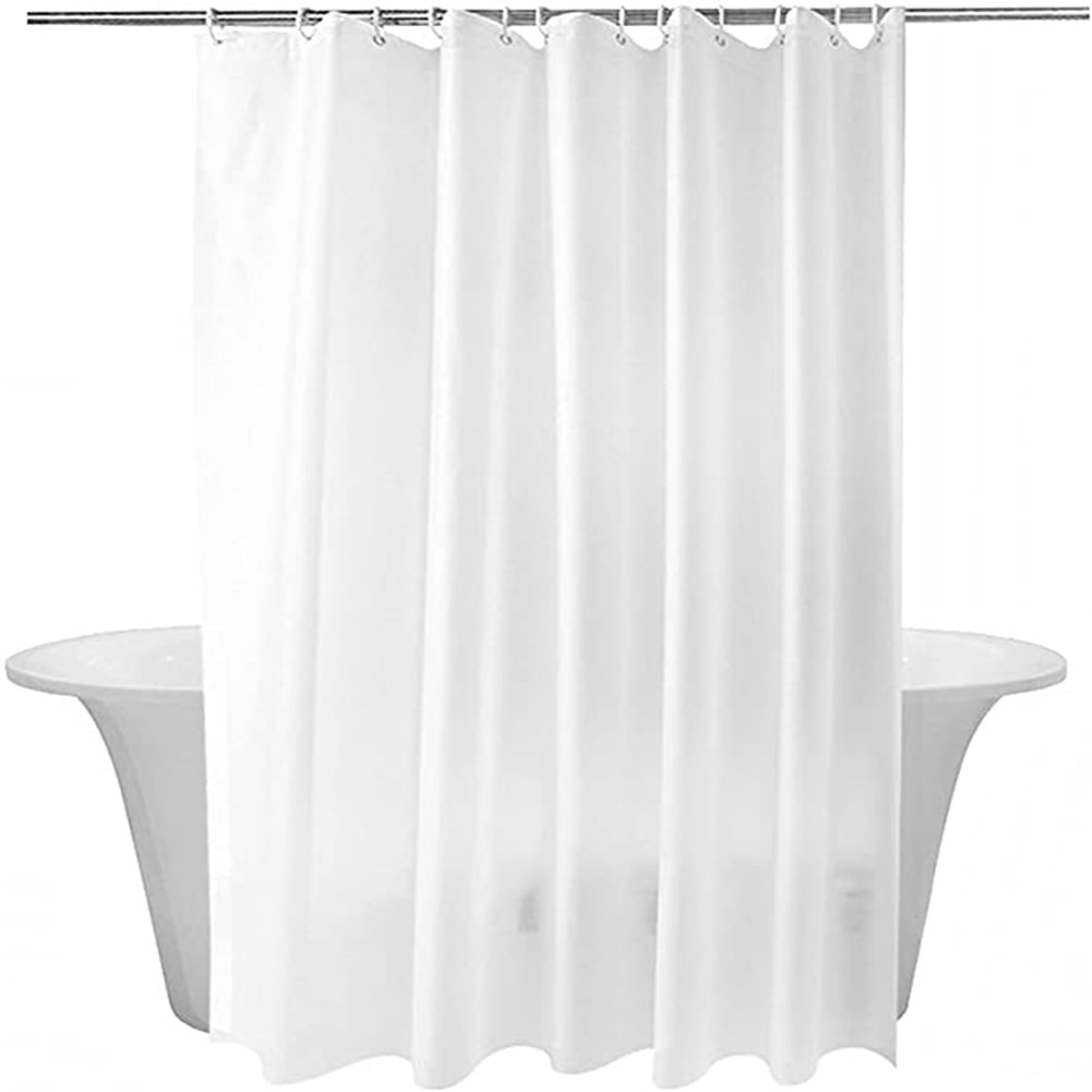 Kepooman Heavy Duty Waterproof Shower Curtain Liner, Bathroom Shower Curtain Liner, 72" W x 72" H, Frosted, White Kepooman Heavy Duty Waterproof Shower Curtain Liner, Bathroom Shower Curtain Liner, 72" W x 72" H, Frosted, White
