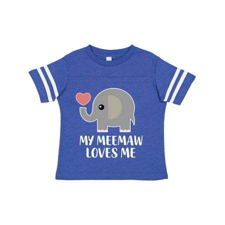 

Inktastic My Meemaw Loves Me Grandson Granddaughter Boys or Girls Toddler T-Shirt