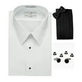thumbnail image 1 of Lay-Down Collar Tuxedo Shirt, Cummerbund, Bow-Tie, Cuff Links and Studs Set, 1 of 1