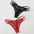 thumbnail image 4 of Pntutb Womens,2Pcs Women's Sexy Lingerie Lace Open Thong Panties G-Pants Lingerie Underwear, 4 of 6