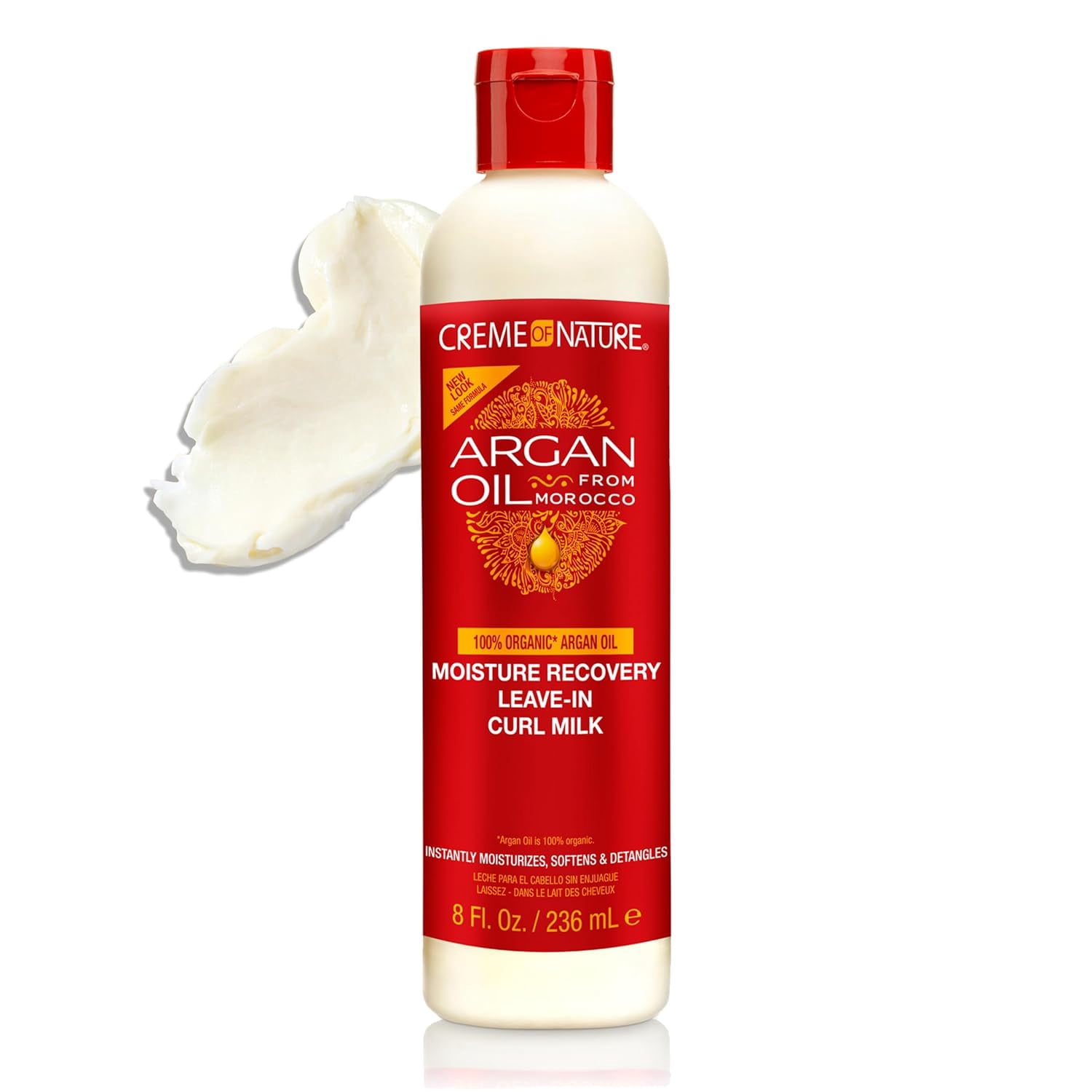 Creme of Nature Argan Oil Leave-in Hair Milk 8 oz (Pack of 2)