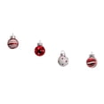 thumbnail image 3 of Kurt Adler Gg0294 1-Inch Ornament Set Red White For Christmas, 3 of 5