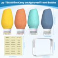 Travel Bottles for Toiletries, 3 oz TSA Approved Travel Containers Leak