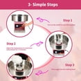 thumbnail image 2 of Electric Cotton Candy Maker, 1000W Commercial Floss Gumball Machine For Kids, Stainless Steel Bowl, Sugar Scoop and Drawer for Home, Carnival, 2 of 7