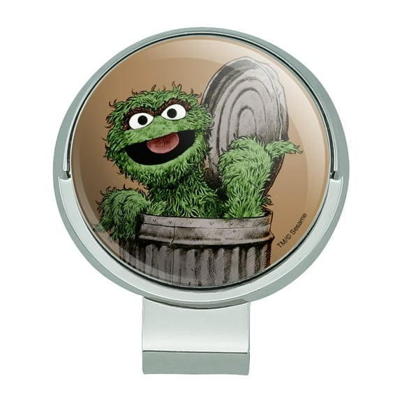 Sesame Street Vintage Oscar the Grouch Golf Hat Clip With Magnetic Ball Marker