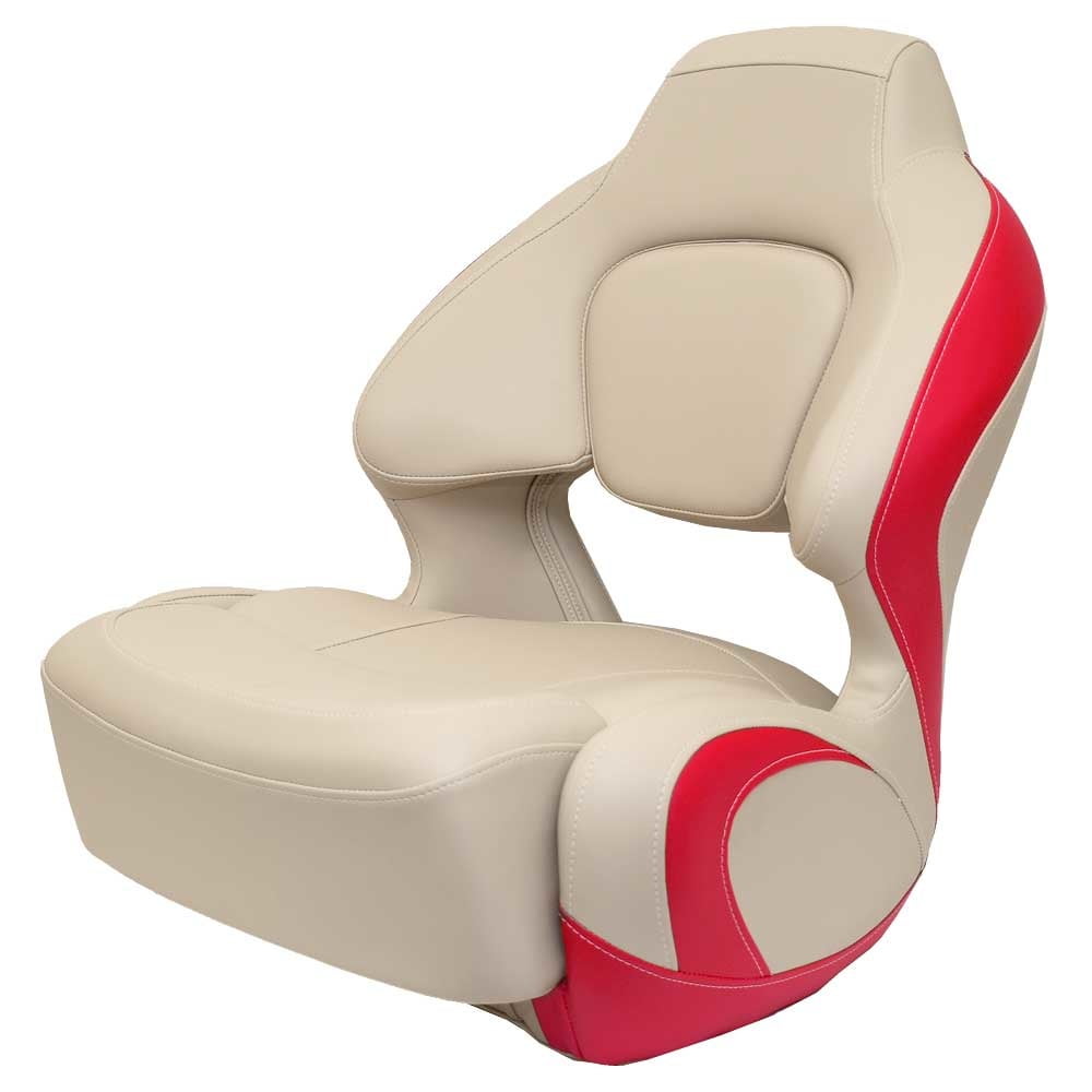 Chaparral Boat Captains Helm Seat 31.00972 H2O Bolster Beige Red