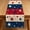 American Star Stripes, variant on ARTSLION Waterproof Table Runner 13x36 Inch Polyester Wipe Clean Patio Garden Dining Decor