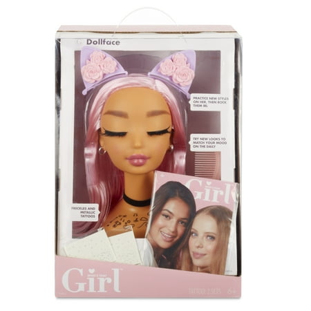 Who's That Girl Doll Face Styling Head with Comb, Accessories, Metallic Freckles, and Look (Best Toys For 9 Year Girl)