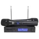 thumbnail image 2 of Reproductor multimedia de CD/MP3 Gemini CDX-2250i Pro DJ dual para montaje en rack con paquete USB con sistema de micrófono inalámbrico de mano dual RockVilie RWM1203VH y pantalla digital, 2 of 9