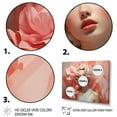 thumbnail image 3 of Designart "Pink Pastel Tones Portrait in Cubism Style VIII" Fashion Framed Wall Art - Glam Pink Fashion Woman Entryway Framed Wall Art Print, 3 of 6
