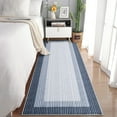 thumbnail image 2 of Haperlare Runner Rugs Bordered Modern Machine Washable Runner Rugs for Hallway Entryway Laundry Room Rug,Blue,2'x6', 2 of 7