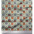 thumbnail image 1 of Soimoi Modal Satin Fabric Geometric & Art African Print Sewing Fabric Yard 42 Inch Wide, 1 of 3