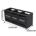 thumbnail image 3 of 2/1PCS Wood Flatware Organizer Silverware Holder Flatware Cutlery Utensil Caddy Utensil Holder For Kitchen Counter For Table Countertop Spoon Knife & Fork Holder For Parties, 3 of 9