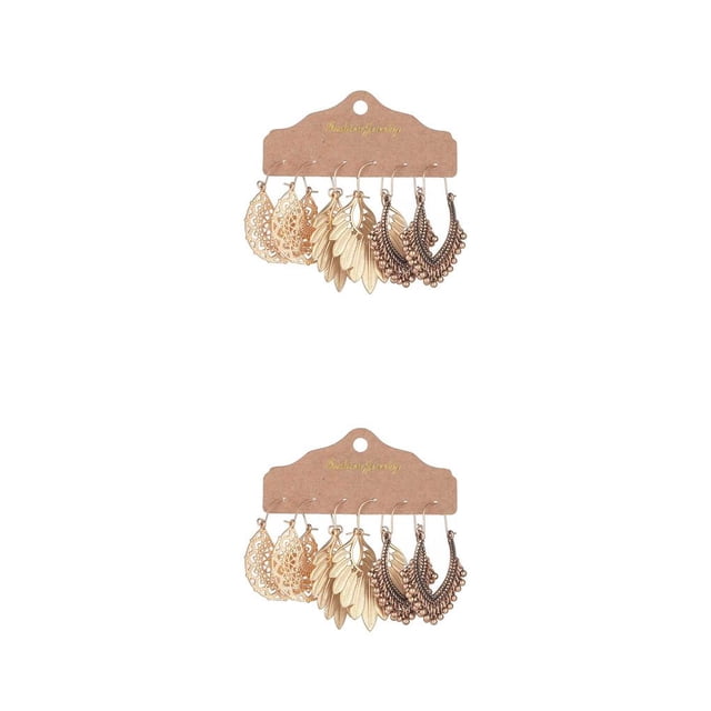 Pendientes bohemios Minnieouse, 6 piezas, joyas para mujer, colgante, accesorio de moda Tipo 1 2piezas