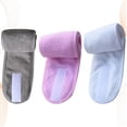 thumbnail image 4 of WORGEOUS 3pcs diadema de baño absorbente de sudor pegajoso aros para el cabello suave accesorios para el cabello para lavar la cara (negro + gris + rosa), 4 of 8