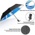 thumbnail image 5 of Folding Travel Umbrella Windproof Strong - 8 Ribs Uv Protection Umbrella Black, 5 of 5