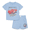 Forever Blue, variant on Stitch Baby Boys' Short Sleeve Graphic Tee and Shorts Set, 2-Piece, Sizes 0/3M-24M