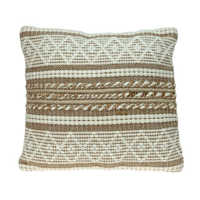 Parkland Collection PILI21466P Lennon Transitional Throw Pillow, Ivory