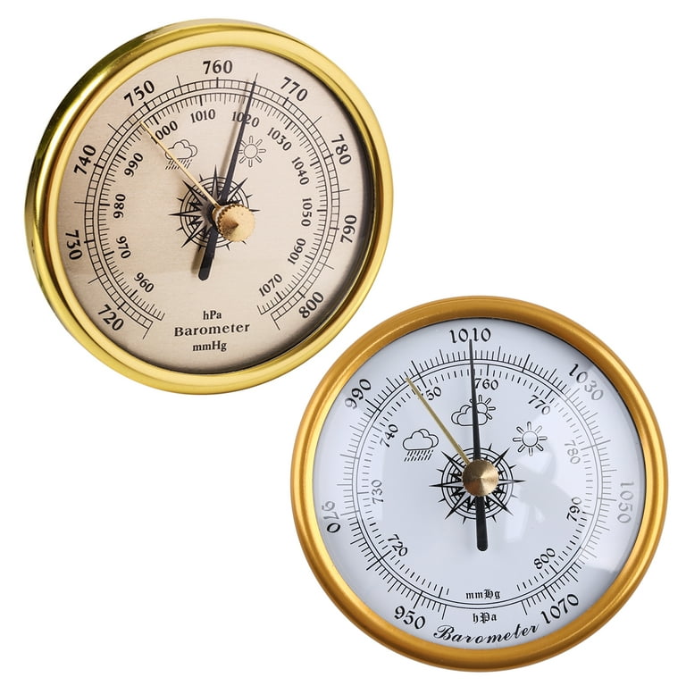 Aneroid Atmospheric Air Pressure Barometer Round Dial Trac Outdoor Fishing  Barom 72mm/2.83inches Diameter for Home 