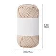 thumbnail image 3 of Milk Cotton Yarn Milk Cotton Yarn Skein 50g Hand Knitting Crochet Baby Wool Thread Colorful DIY Craft Material for Scarves Hats Sweaters Soft Bright Lustrous Easy Care Knitting Yarn, 3 of 6