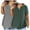 Army Green, variant on Meichang 2 Pack Plus Size Tops for Women Summer Notch V Neck T-Shirts Solid Casual Short Sleeve Tunic Tops Loose Fit Soft Basic Tshirt Shirts