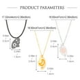 thumbnail image 3 of Sun, Moon & Star Magnetic Friendship Necklace Set - Best Friend Matching Jewelry Gift for Women & Teens, 3 of 9