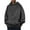 Gray, variant on LWavelet Men's Oversized Hooded Sweatshirt with Snap Button Front Kangaroo Pocket Casual Pullover for Everyday Wear