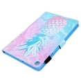 thumbnail image 3 of SaniMore Wallet Case for Samsung Galaxy Tab A9 Case 8.7" 2023 SM-T550/P550, PU Leather Shockproof TPU Shell Auto Wake/Sleep Card/Pen Holder Stand Anti-slip Strip Magnetic Cover, Blue Pink Pineapple, 3 of 7