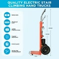 thumbnail image 4 of RXFSP Ergonomic Electric Stair Climbing Hand Truck, 880lb Capacity, 1200W Motor, Folding Motorized Dolly Cart, 4 of 11