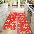 thumbnail image 4 of Kitchen Rugs Sets Of 2,Red Christmas Gingerbread Man Pattern Anti Fatigue Kitchen Mat Rugs Non Slip Washable,Decorative Kitchen Floor Mats for Kitchen,Sink,Laundry,17"X47", 4 of 5