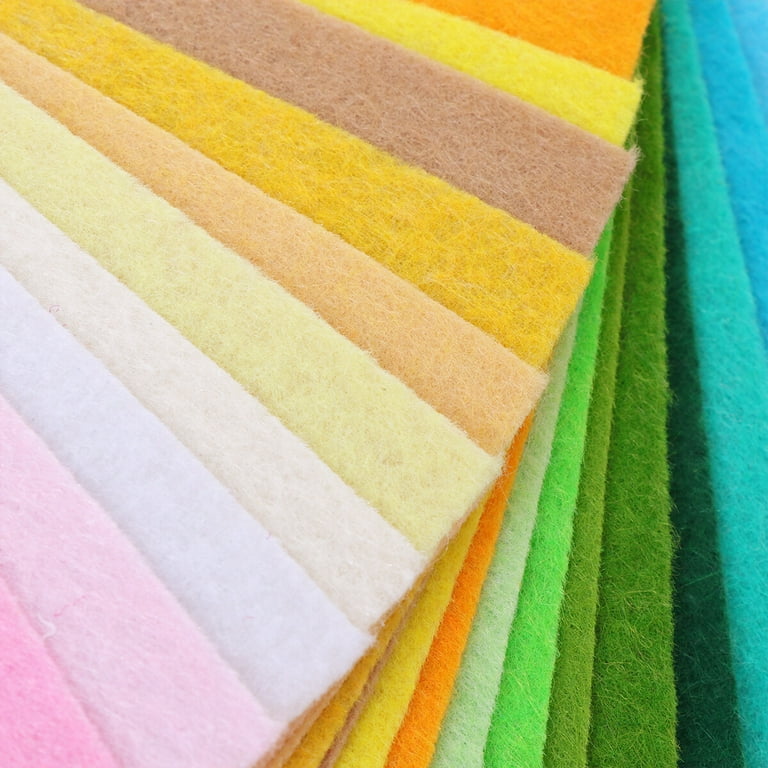 Frcolor 15 Pcs Adhesive Back Felt Sheets Fabric Sheets Self-Adhesive Multi-Purpose Felt Cloth for Home DIY Art Craft Making (Mixed Color), Size: 12.2 x 8.66 x