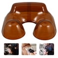 thumbnail image 1 of OUNONA Hairdressing Basin Tray Brown PVC Waterproof Hairdressing Accessory 1Set for Barbershop, 1 of 4