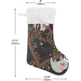 thumbnail image 2 of GZHJMY Christmas Stocking, Personalized Sloth Large Candy Stocking Hanging Gift, Xmas Stockings Decoration 1 PCS for Family Holiday Party Ornaments Decor Fireplace, 2 of 7