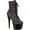 Purple Multi Glitter/Black Synthetic, variant on Women's Pleaser Adore 1020LG Platform Ankle Boot