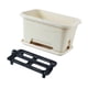 thumbnail image 3 of Caja de ventana para flores, jardinera para flores, multiusos, fácil de limpiar, gran capacidad con Blanco, 3 of 9