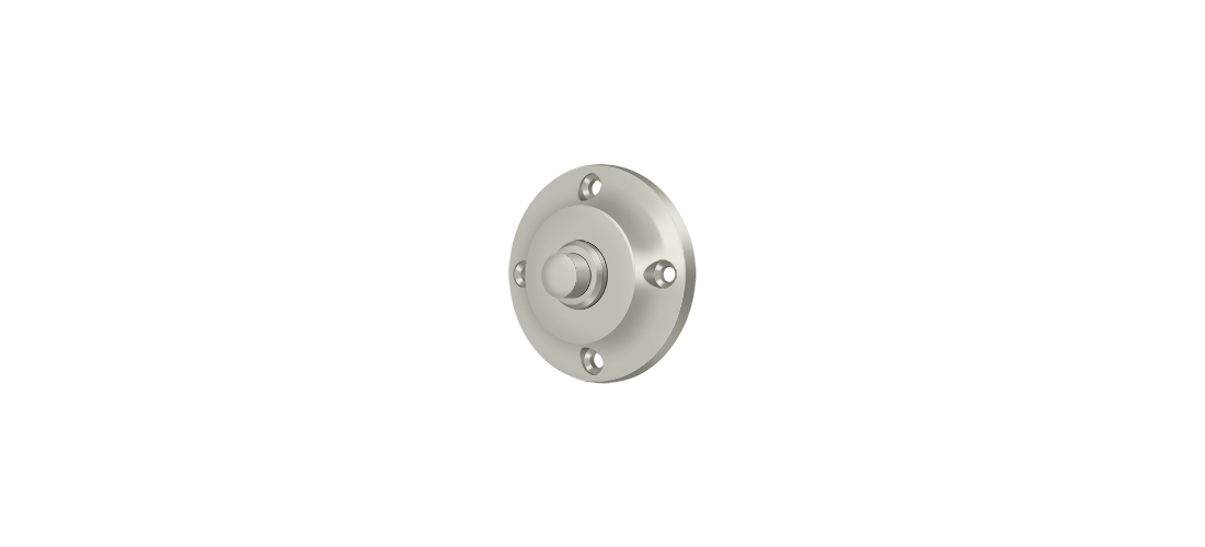 Deltana BBR213U15 Bell Button, Round Contemporary in Brushed Nickel
