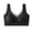 c01Black, variant on Front Closure Everyday Bra for Older Women Push Up Bra Wireless Bralette Wide Strap Full Coverage Gathered Breathable Bras Purple XL