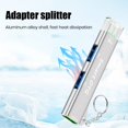 thumbnail image 3 of USB Laptop Docking Station with Keyring 3-In-1 Multiport 5Gbps USB 3.0 Portable OTG Aluminum Alloy USB-A Type-C Hub Adapter PC Accessories-Silver, 3 of 8