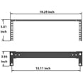 thumbnail image 4 of Mofangtech New Folding 19-Inch Vertical Wall Mount Rack Bracket Wall Moutable Server Rack with Hardware Black (3U), 4 of 5
