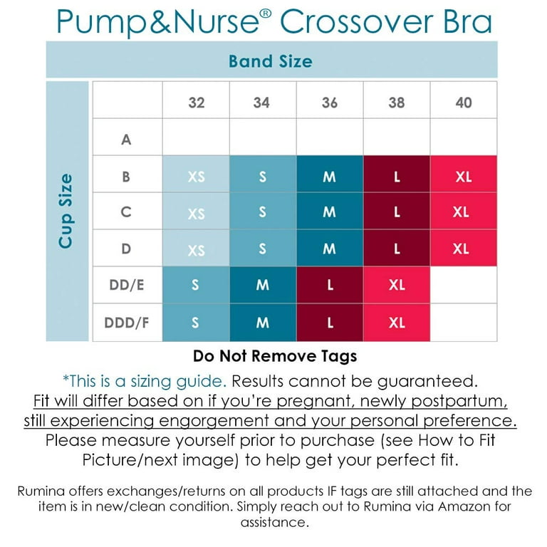 Rumina Hands Free Classic Pump&Nurse Adjustable Nursing Bra for Pumping.  Ideal for Breastfeeding Pumps by Spectra, Medela, Lansinoh, etc, Nude L  Large Beige 