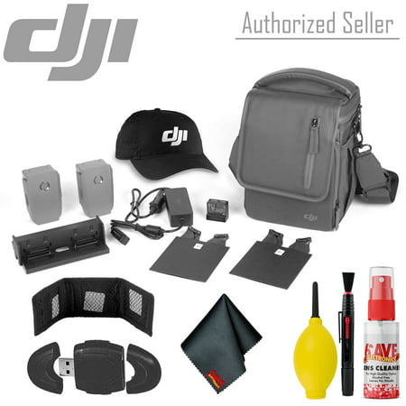 DJI Mavic 2 Fly More Kit - DJI Branded Baseball Cap - Intelligent Flight Batteries For Mavic 2 Pro & Zoom - Bag - Charger and (Best Bag For Dji Mavic)