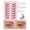 thumbnail image 2 of False Lashes Natural Look False Eyelashes Natural Lashes Wispy Eyelashes Fake Eyelashes Strip Lashes Fake Lashes 14mm Lashes D37, 2 of 14