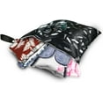 thumbnail image 3 of Waterproof Reusable Wet Dry Bag Dual Zipper Storage Pouch Washable Portable Travel Organizer for Baby Cloth Diaper Gym Swimsuit Toiletry Yoga 2 Pcs, 3 of 7