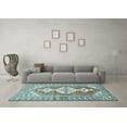 thumbnail image 3 of Ahgly Company Indoor Rectangle Persian Light Blue Traditional Area Rugs, 6' x 9', 3 of 4