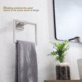 thumbnail image 2 of KOKOSIRI Bath Towel Ring Towel Hanger Bathroom Towel Holder Towel Rack Wall Mounted Stainless Steel Contemporary Style Brushed Steel B3004BR, 2 of 9