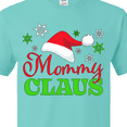 thumbnail image 4 of Inktastic Mommy Claus with Christmas Santa Hat and Snowflakes T-Shirt, 4 of 5
