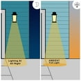 thumbnail image 6 of C Cattleya 1-Light Matte Black Dusk to Dawn Outdoor Wall Light with Clear Tempered Glass, 6 of 9